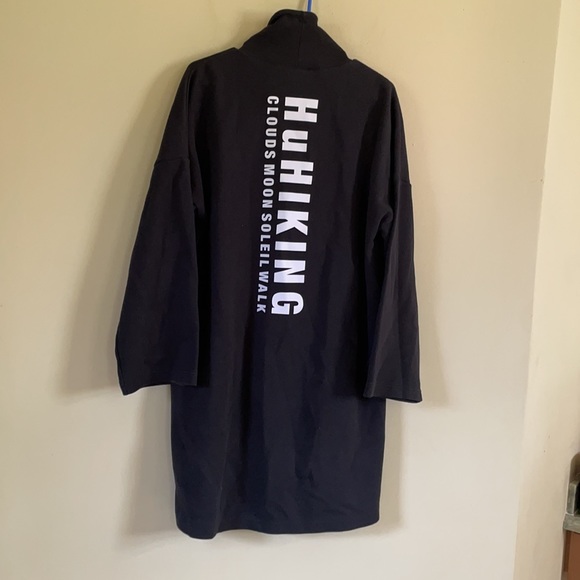 Adidas black huhiking oversized sweater dress - Picture 6 of 7